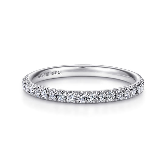 Gabriel - 14K White Gold   Matching Wedding Band