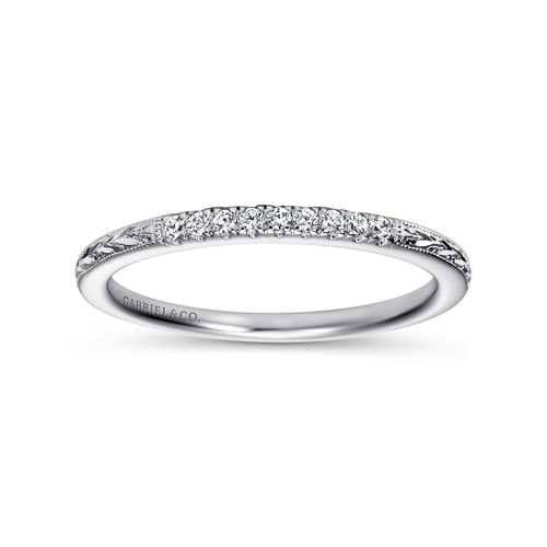 14K White Gold   Matching Wedding Band