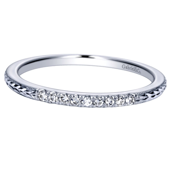 Gabriel - 14K White Gold   Matching Wedding Band