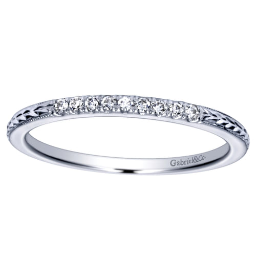14K White Gold   Matching Wedding Band