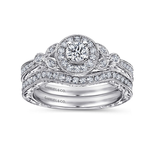 14K White Gold   Matching Wedding Band