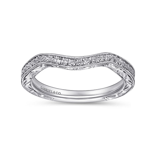 14K White Gold   Matching Wedding Band