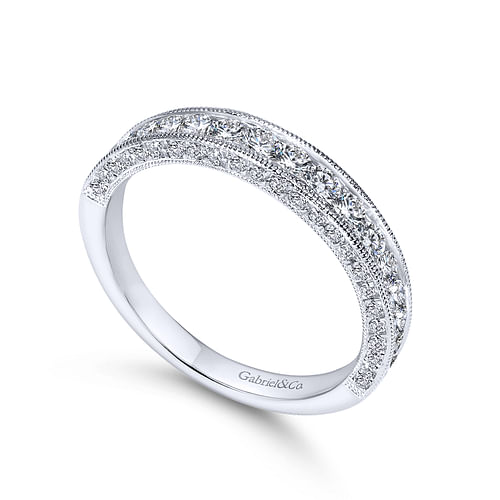 14K White Gold   Matching Wedding Band