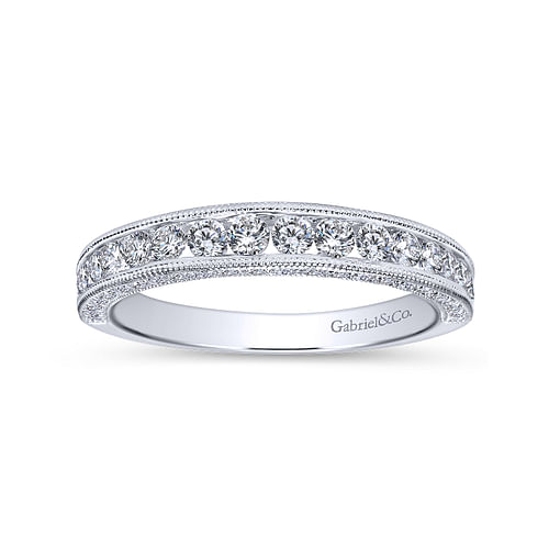 14K White Gold   Matching Wedding Band