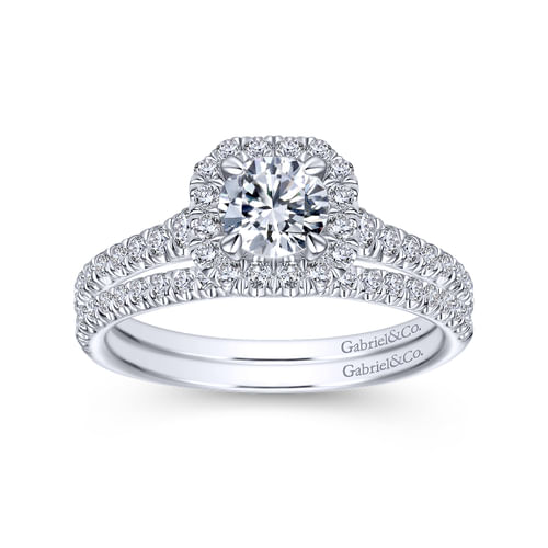 14K White Gold   Matching Wedding Band