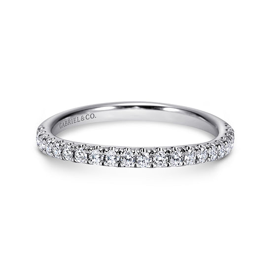 Gabriel - 14K White Gold   Matching Wedding Band