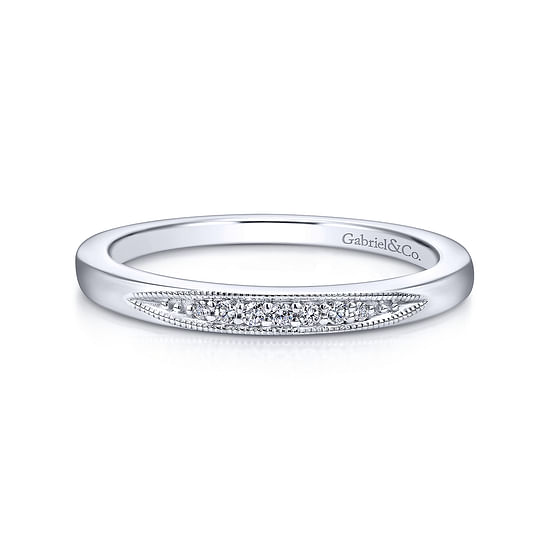 Gabriel - 14K White Gold   Matching Wedding Band