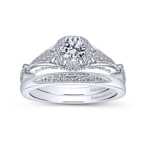 14K White Gold   Matching Wedding Band