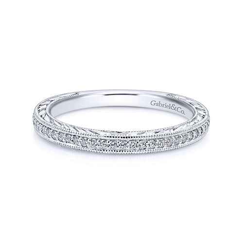 14K White Gold   Matching Wedding Band