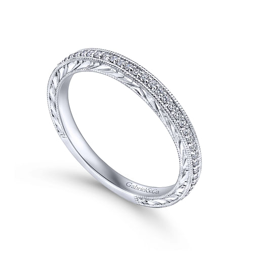 14K White Gold   Matching Wedding Band