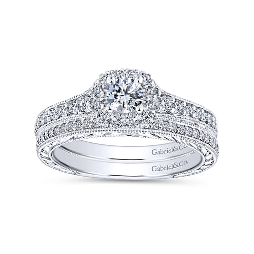 14K White Gold   Matching Wedding Band