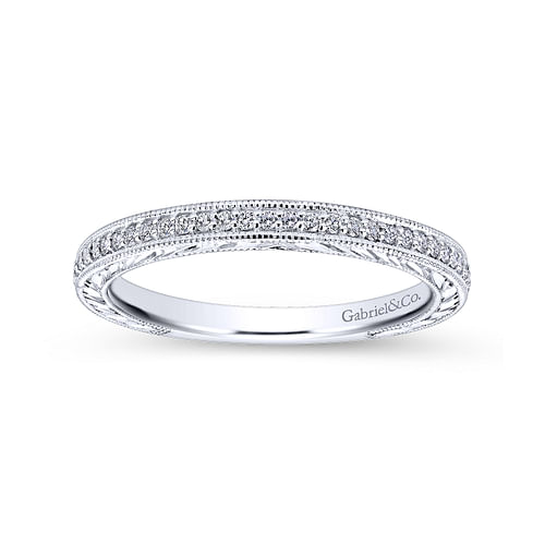 14K White Gold   Matching Wedding Band