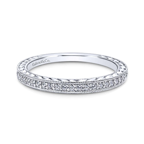 14K White Gold   Matching Wedding Band