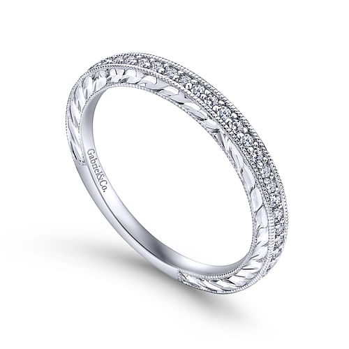 14K White Gold   Matching Wedding Band