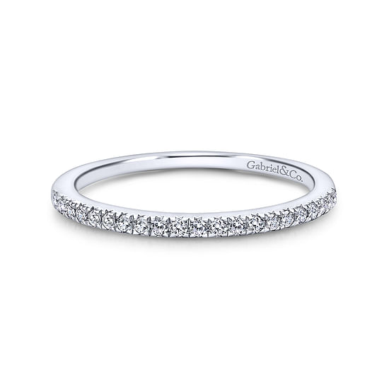 Gabriel - 14K White Gold   Matching Wedding Band