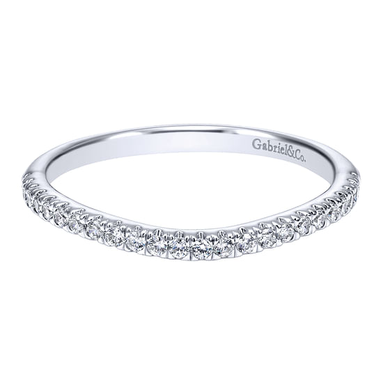 Gabriel - 14K White Gold   Matching Wedding Band