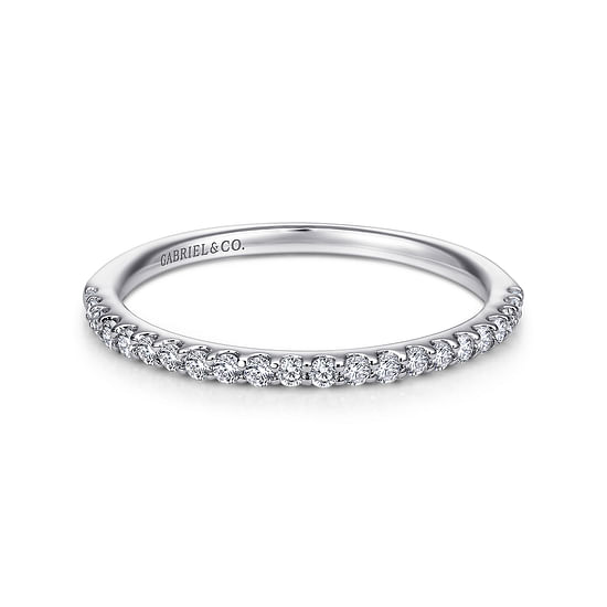 Gabriel - 14K White Gold   Matching Wedding Band