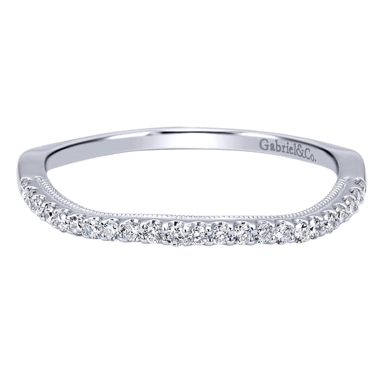 Gabriel - 14K White Gold   Matching Wedding Band