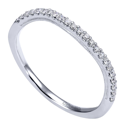 14K White Gold   Matching Wedding Band