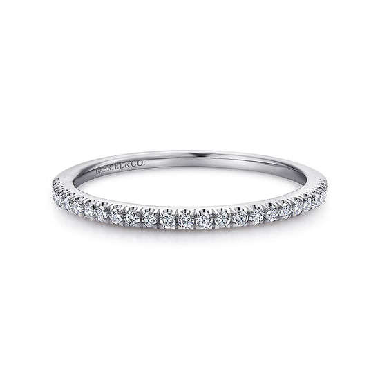 Gabriel - 14K White Gold   Matching Wedding Band