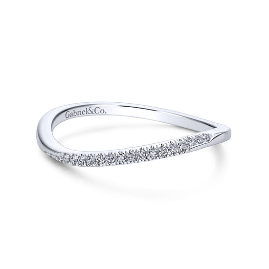 Gabriel - 14K White Gold   Matching Wedding Band