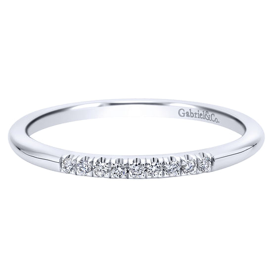 Gabriel - 14K White Gold   Matching Wedding Band