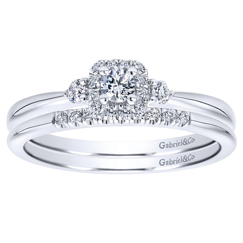 14K White Gold   Matching Wedding Band