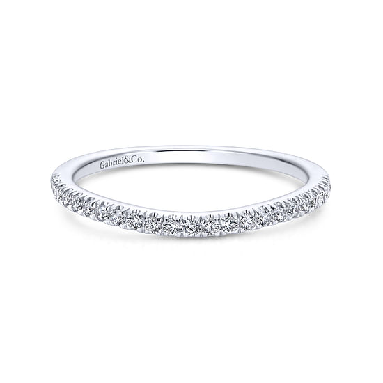 Gabriel - 14K White Gold   Matching Wedding Band