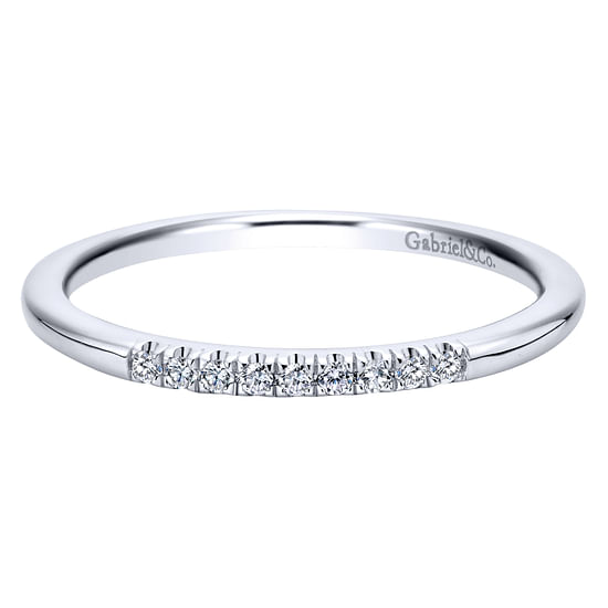 Gabriel - 14K White Gold   Matching Wedding Band