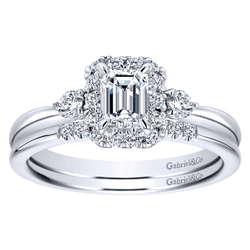 14K White Gold   Matching Wedding Band