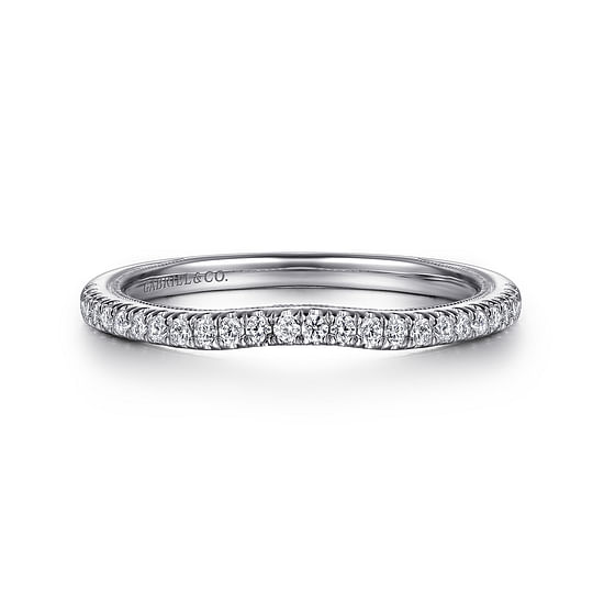 Gabriel - 14K White Gold   Matching Wedding Band