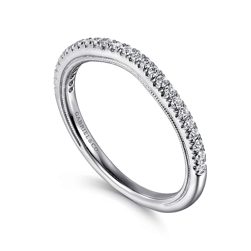 14K White Gold   Matching Wedding Band