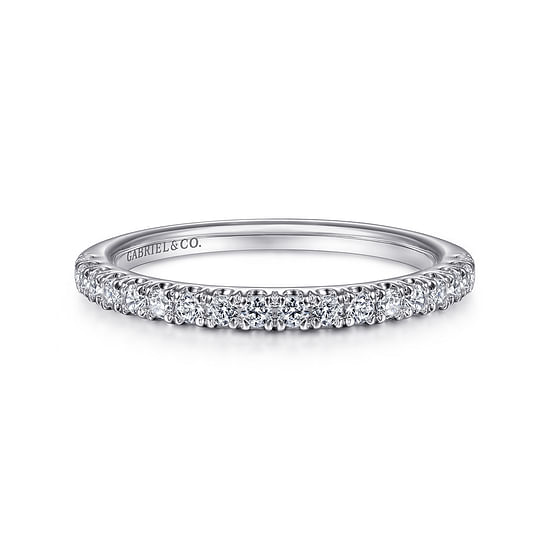 Gabriel - 14K White Gold   Matching Wedding Band