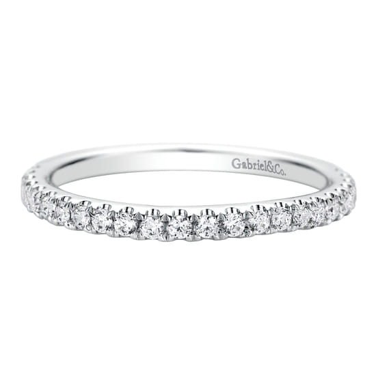 Gabriel - 14K White Gold   Matching Wedding Band