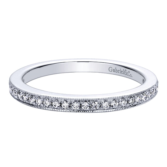 Gabriel - 14K White Gold   Matching Wedding Band