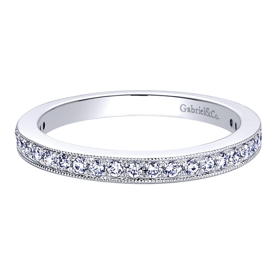 Gabriel - 14K White Gold   Matching Wedding Band