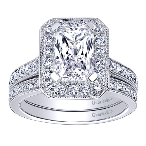 14K White Gold   Matching Wedding Band