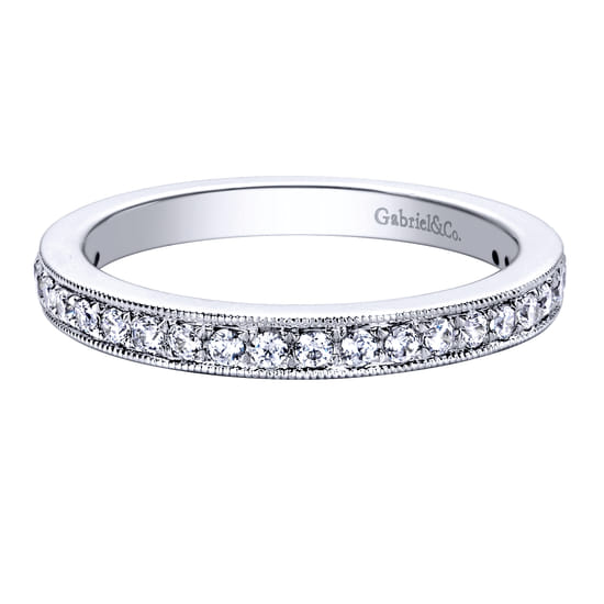 Gabriel - 14K White Gold   Matching Wedding Band