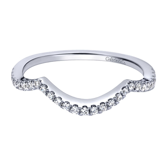 Gabriel - 14K White Gold   Matching Wedding Band