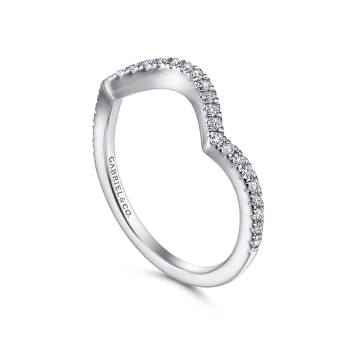 14K White Gold   Matching Wedding Band