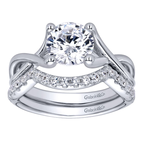 14K White Gold   Matching Wedding Band
