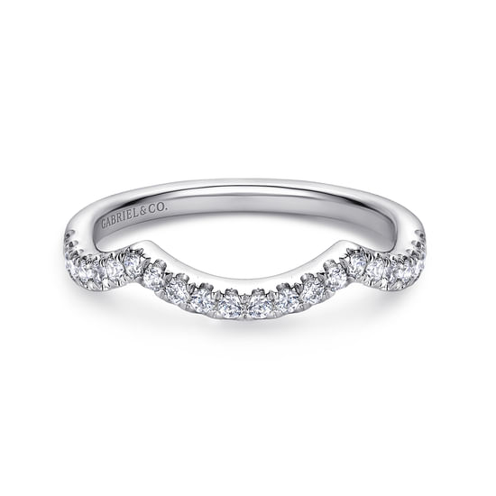 Gabriel - 14K White Gold   Matching Wedding Band