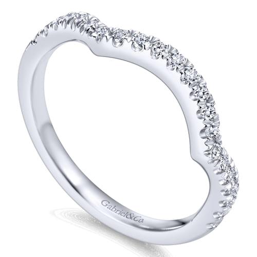14K White Gold   Matching Wedding Band