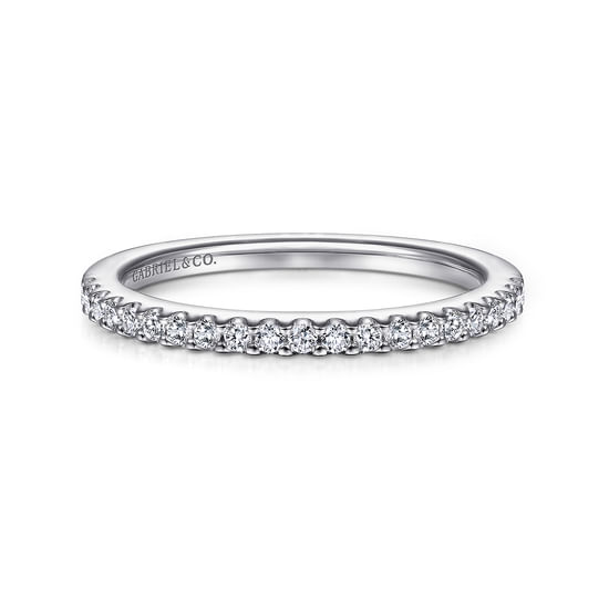 Gabriel - 14K White Gold   Matching Wedding Band
