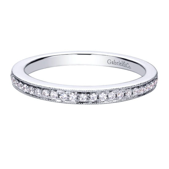 Gabriel - 14K White Gold   Matching Wedding Band