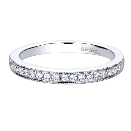 14K White Gold   Matching Wedding Band