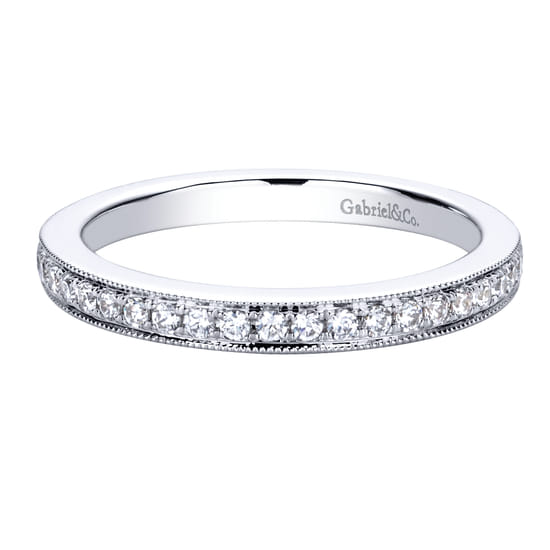 Gabriel - 14K White Gold   Matching Wedding Band