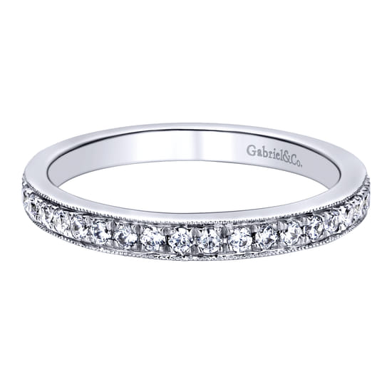 Gabriel - 14K White Gold   Matching Wedding Band