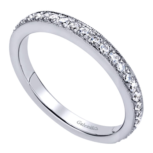 14K White Gold   Matching Wedding Band