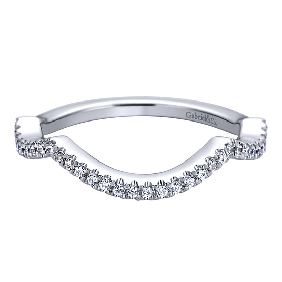 Gabriel - 14K White Gold   Matching Wedding Band